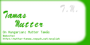 tamas mutter business card
